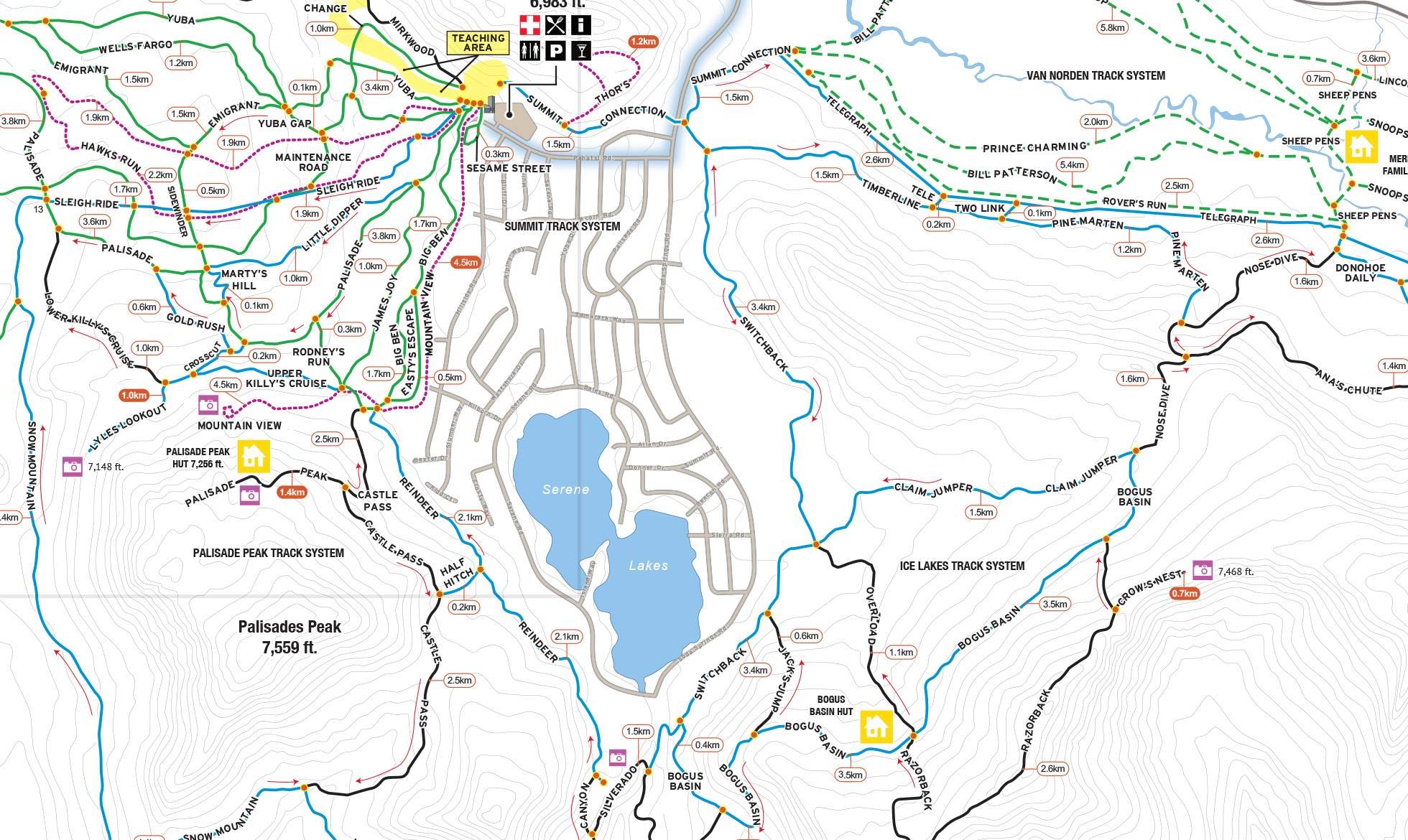 Royal Gorge Cross Country Trail Map