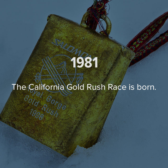 1981 The California Gold Rush race is born.