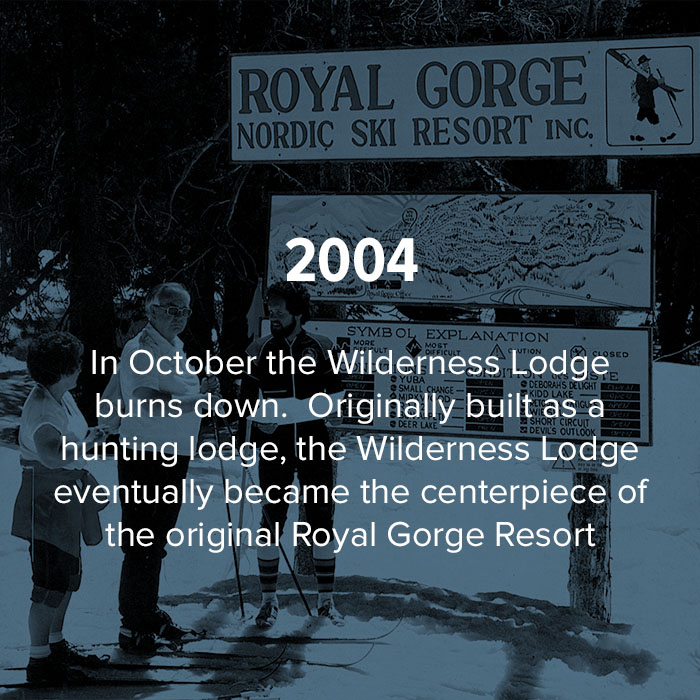 2004 The Wilderness Lodge burns down.