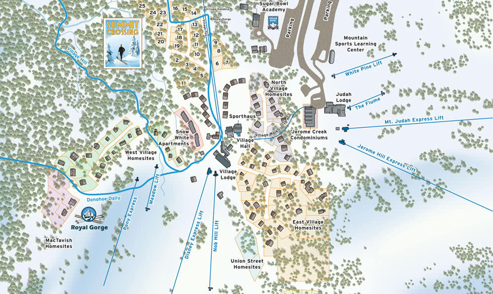 Trail Maps | Sugar Bowl Trail Map | Royal Gorge Trail Map | Resort Map