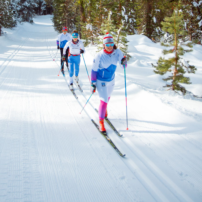 Classic cross country nordic skiing at Royal Gorge.